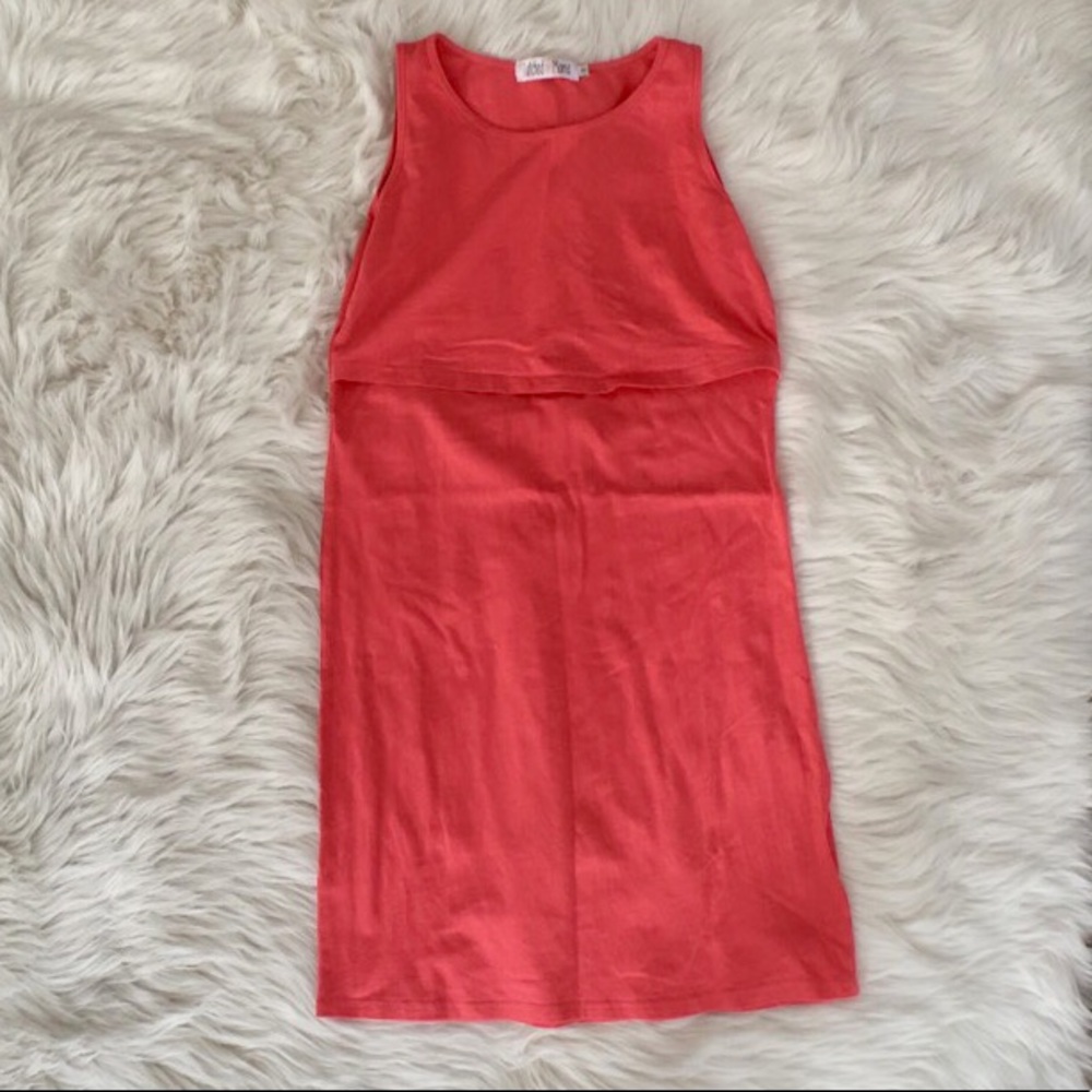 Pink Latched Mama dress, nursing dress small